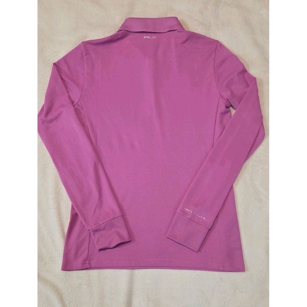 RLX RALPH LAUREN WOMENS LONG SLEEVE PURPLE/PINK GOLF POLO SIZE SMALL - Picture 4 of 5